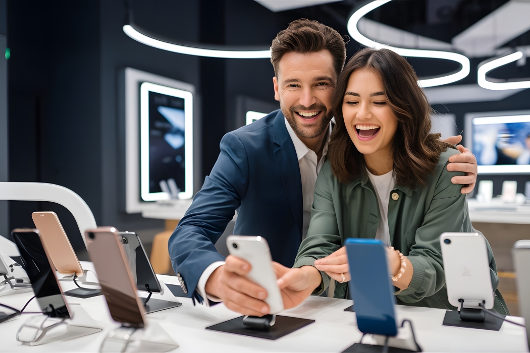 Alege un telefon mobil cu un card de credit rapid