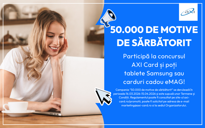 50.000 de motive de sărbătorit cu AXI Card
